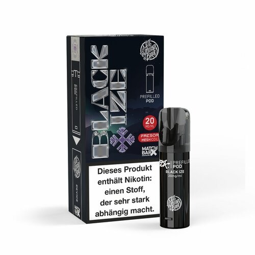 187 Strassenbande Pods E-Zigaretten Vape Shisha 20mg Nikotin Black Ize