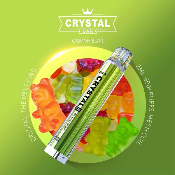 SKE Crystal Bar 600 Einweg Gummy Bear Gummibär süß fruchtig beerig kindheit kaufen bestellen online
