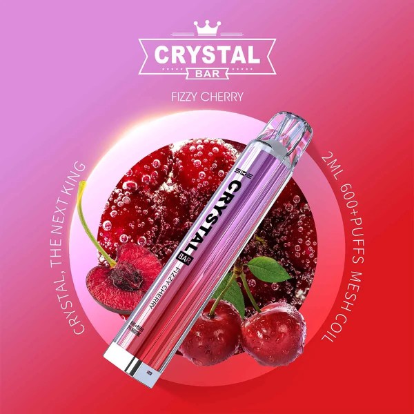 SKE Crystal Bar 600 Einweg Vape Fizzy Cherry Kirsche erfrischend heimisch beerig fruchtig sauer kaufen bestellen online
