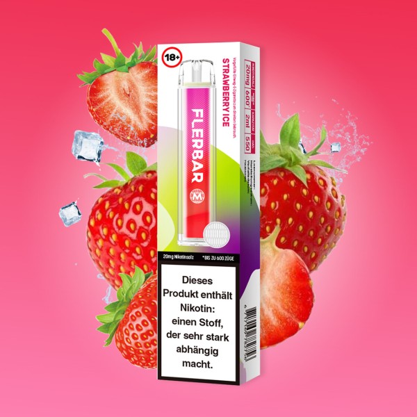 FlerBar 600 – Strawberry Ice – 20mg/ml