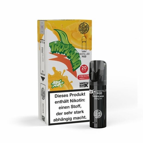 187 Strassenbande Pods E-Zigaretten Vape Shisha 20mg Nikotin Tropicana tropisch fruchtig