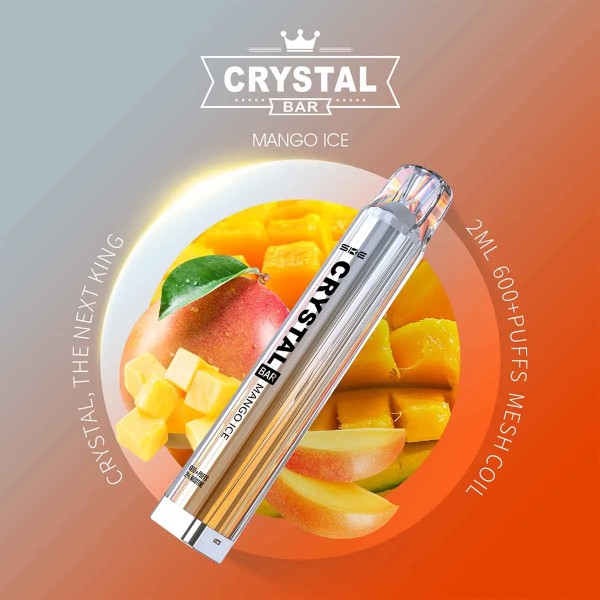 SKE Crystal Bar 600 Vape Mango Ice Eis Nikotin kaufen bestellen online erfrischend fruchtig saftig sauer 