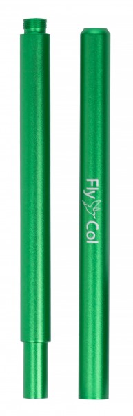 FlyCol Aluminium Mundstück hochwertig bestes Produkt Shisha Topseller in Grün zwei Teilig