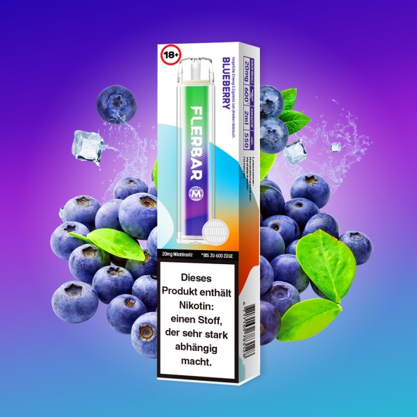 FlerBar Blueberry - Blaubeere - mit Nikotin