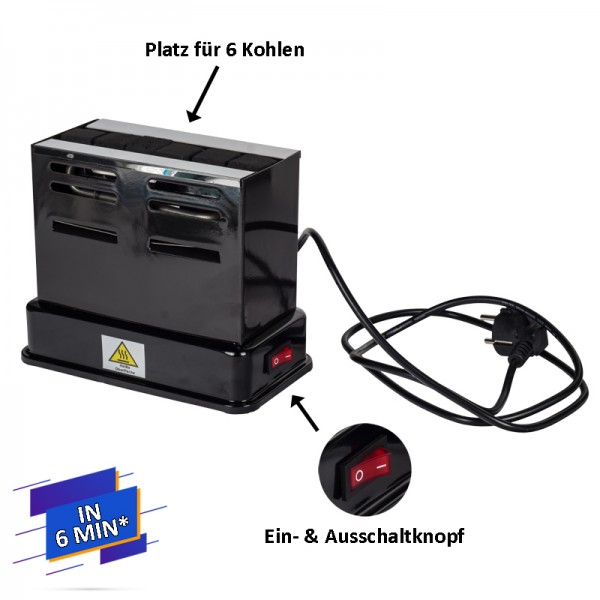 Hookahaus Kohleanzünder elektrisch toaster Prime Blaze