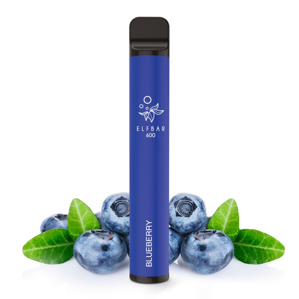 Elf Bar 600 Einweg E-Zigarette Vape Dampfer Blueberry Blaubeere Heidelbeere Nikotinfrei ohne Nikotin süß beerig kaufen bestellen online