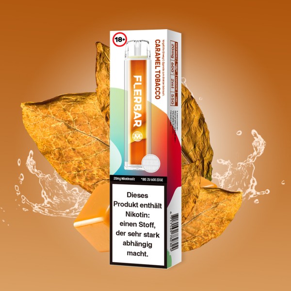 FlerBar 600 – Caramel Tobacco – 20mg/ml