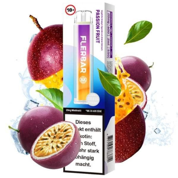 FlerBar 600 – Passion Fruit – 20mg/ml
