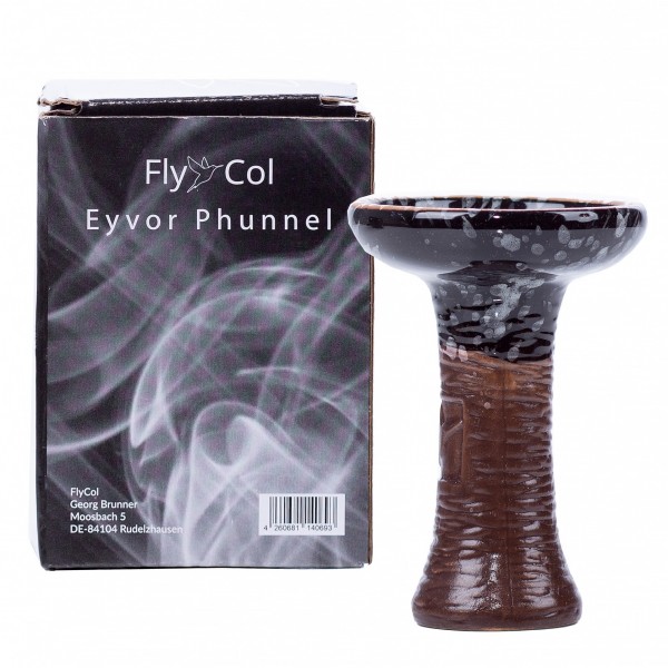 FlyCol Eyvor Phunnel schwarze Glasur schwarz glasiert hochwertig gute gleichmäßige Hitzeverteilung hochwertig
