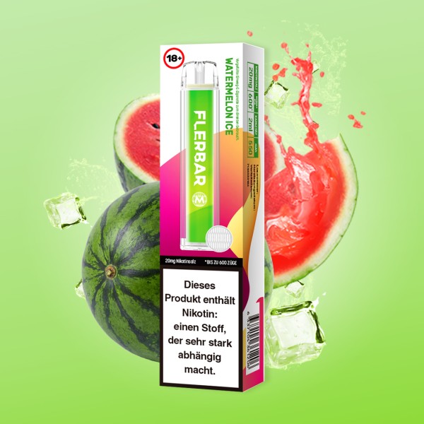 Flerbar Watermelon Ice Vape Nikotin