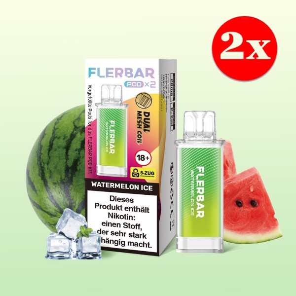 Flerbar Pod Nikotin Vape E-Zigarette Watermelon Wassermelone
