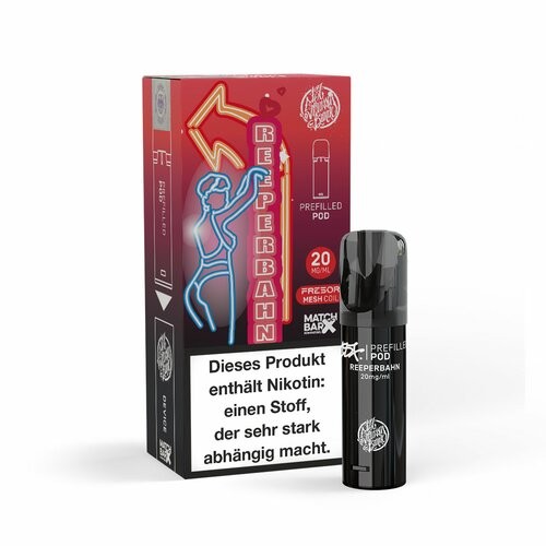 187 Strassenbande Pods E-Zigaretten Vape Shisha 20mg Nikotin Reeperbahn